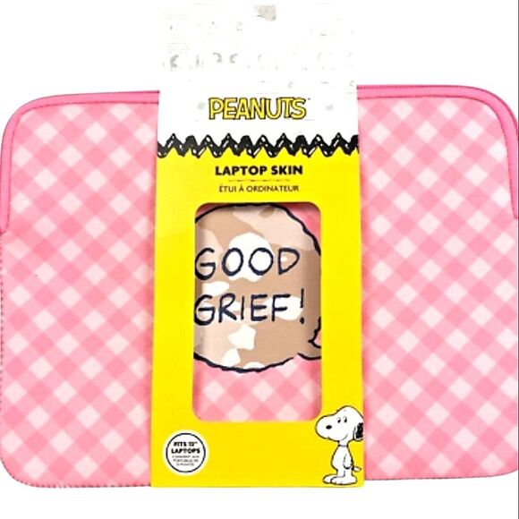 My TagAlongs X Peanuts, "Good Grief," Checkered Laptop Skin - Picture 2 of 6